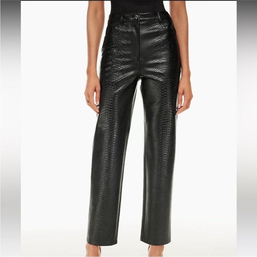 Wilfred Black Textured Pants